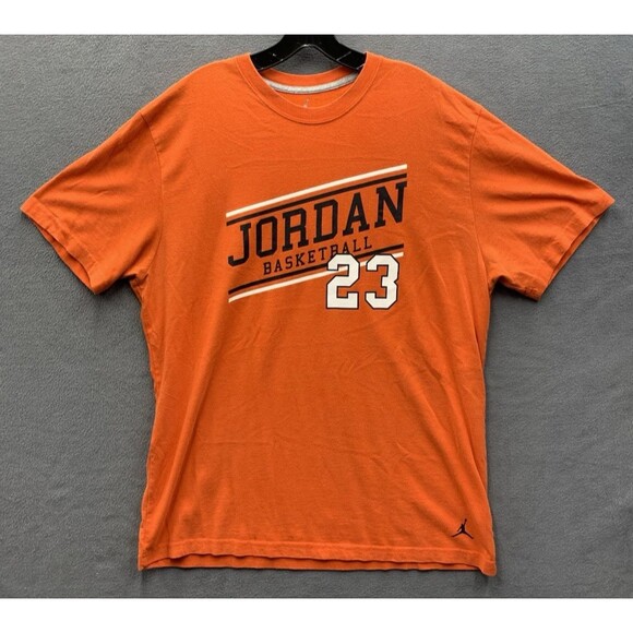 Jordan Basketball 23 Graphic Tee T-Shirt Men's Dry-Fit Orange XL 465105-828 - Picture 1 of 13
